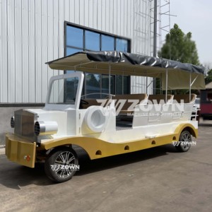 ZOWN Coche Eléctrico Clásico Retro de Turismo de 6 Plazas con Toldo Blando Plegable para Servicio VIP en Villas y Vacaciones - Product Image 3