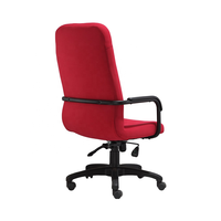 Chaise de bureau pivotante de direction au design moderne, roulettes, inclinable, tissu, hauteur réglable, vérin à gaz, base en nylon, fabriqué en Chine