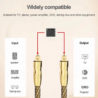 Câble audio coaxial Toslink Xput MÂLE-MÂLE avec connecteurs plaqués or, gaine en PVC et blindage tressé pour consoles de jeux PS4 Slim et enceintes