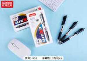 Dustex Neatfill Gel Pen 0.5mm Black Ink Office School Writing Supply - Product Image 3