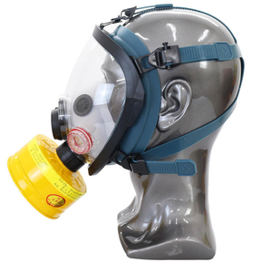 Masque complet en silicone, protection contre les gaz, anti-poussière, cartouche chimique réutilisable, ajustement confortable, respirateur 3 couches avec deux filtres - Product Image 6