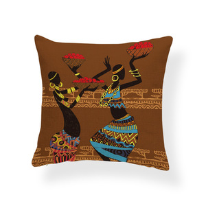 Coussin ethnique africain pour femmes, oreiller moderne et efficace pour canapé bureau, grande taille, - Product Image 4