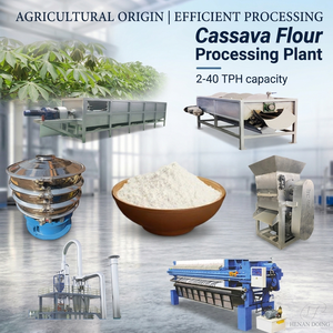Usine de transformation de la <span class=keywords><strong>farine</strong></span> de <span class=keywords><strong>manioc</strong></span> avec capacité d'entrée de 5 TPD, ligne de production HQCF - Product Image 1