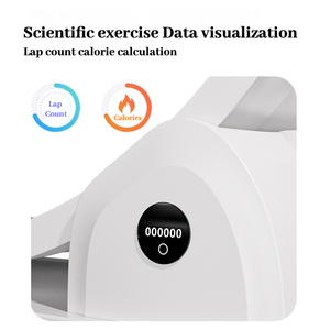 可更换抓绒垫静音健身轮猫跑步机，带数字显示功能，膝部统计数据可视化 - Product Image 2