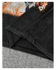 Camiseta de algodón vintage Camisetas impresas Fabricantes Y2k Camiseta de lavado ácido Camiseta de peso pesado Camisetas de hombre - Product Image 4