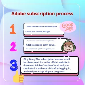 Suscripción de Activación de <span class=keywords><strong>Adobe</strong></span> Creative Cloud 2025 para Mac, Suite Completa Original de <span class=keywords><strong>Photoshop</strong></span> e <span class=keywords><strong>Illustrator</strong></span>, Win/M4 - Product Image 5