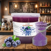 HENGZHI Halal gecertificeerde aanpasbare popping boba parel sapballetjes aardbei zoete smaak OEM/ODM voor bubble tea drank topping