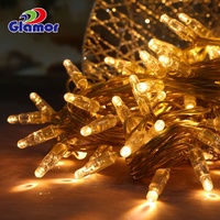 Guirlandes lumineuses LED 230V Câble en PVC Décoration de fête de Noël Éclairage pour les fêtes