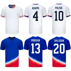 4XL USAS футбольные майки 2024 2025 Copa America USWNT Детский комплект USMNT 24/25 футболки мужские 2024 PULISIC SMITH MORGAN