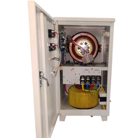 Stabilisateur de tension SVC monophasé 20 KVA en cuivre avec écran LCD, haute efficacité 0,98, 50/60 Hz, basé sur un transformateur de courant alternatif pour une stabilité accrue