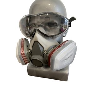 Hochwertige Halbgesichts-Gasmaske mit zwei austauschbaren Filtern, 3D-Staubschutz, zum günstigen Preis - Product Image 5