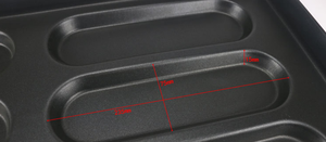 高品质商用烘焙用具批发不粘铝钢热狗面包托盘 12 个模具 - Product Image 4