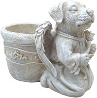 Statue de Pot de fleur de chien en résine personnalisée