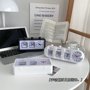 Battery Powered Date Day Showing Retro Quartz Design Desk <strong>Clocks</strong> Classic Home Decor Desk Table Alarm <strong>Clock</strong> - Product Image 6