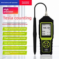 St8819A Gaussmètre Tesla mètre électronique portable avec écran LCD et LED Testeur de champ magnétique Détecteur de force