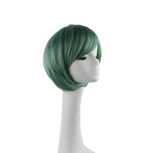 Peluca de Cosplay Premium para el Personaje de Ruri Kawasaki, Corte Bob Corto <span class=keywords><strong>Verde</strong></span> Menta, Fibra Sintética Resistente a Altas Temperaturas para Disfraces de Anime y Fiestas - Product Image 2
