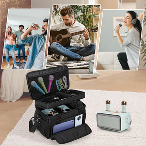 Bolsa para máquina de <span class=keywords><strong>karaoke</strong></span> con múltiples bolsillos, estuche portátil para máquina de <span class=keywords><strong>karaoke</strong></span>, estuche de almacenamiento duradero para máquina de <span class=keywords><strong>karaoke</strong></span> - Product Image 5