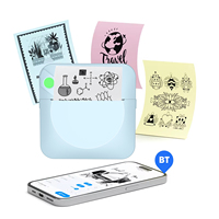 Mini imprimante thermique pour papier thermique et impression photo d'étiquettes autocollantes avec téléphones IOS et Android Imprimante 57mm en stock