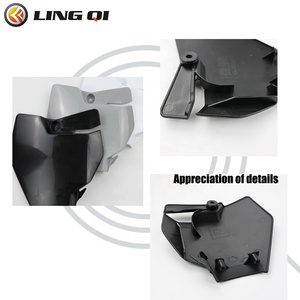 LINGQI Pièces de rechange pour tout-terrain <span class=keywords><strong>Plaque</strong></span> d'<span class=keywords><strong>immatriculation</strong></span> en plastique pour KT50 <span class=keywords><strong>Plaque</strong></span> d'<span class=keywords><strong>immatriculation</strong></span> avant Motocross Composants d'ailes étanches - Product Image 4