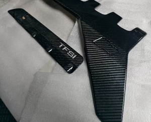 Nuevo Embellecedor de Cabina de Fibra de Carbono Seca con Acabado Brillante de Sarga 3K, Decoración para Cubierta de Motor para AUDI RS3 <span class=keywords><strong>TTRS</strong></span> EA855 2.5T Tipo Parachoques - Product Image 4