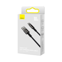 Kabel Data Pengisian Cepat Baseus Tungsten Gold USB ke Type-C 100W 1m/2m
