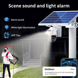 Caméra solaire VESAFE Okam 4MP 2K CCTV 10x Zoom <span class=keywords><strong>20W</strong></span> Trail Security 7/24 heures de travail double objectif Vision nocturne carte mémoire <span class=keywords><strong>20W</strong></span> - Product Image 3