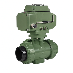 Válvula de Bola Motorizada Eléctrica de Plástico UPVC de Tres Vías con Rosca, Conexión de Unión Verdadera, DC24V, Válvula de 3 Vías de PVC, Pedido Urgente COVNA - Product Image 6