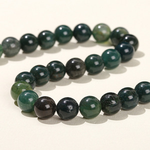 Bijoux Jingde 5a <span class=keywords><strong>Perles</strong></span> rondes en agate naturelle à fleurs flottantes, plantes aquatiques, vertes, accessoires de bricolage en vrac - Product Image 3