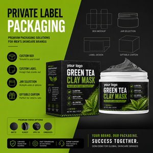 Mascarilla de Arcilla de Té Verde para Hombres con Extracto de Té Verde, Controla el Exceso de Grasa, Limpia los Poros en Profundidad, Elimina Puntos Negros, Calma el Enrojecimiento, MOQ Bajo de 50 Unidades - Product Image 6