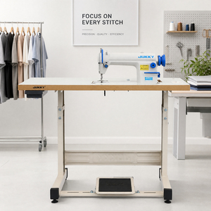 Machines à coudre industrielles à point droit 8700, <span class=keywords><strong>machine</strong></span> à coudre haute vitesse, aiguille simple, manuelle, portable, avec table et moteur - Product Image 4