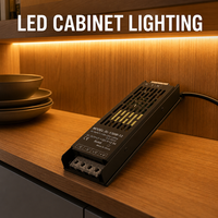 Alimentation à découpage IP20 à tension constante, entrée AC 110-220V, sortie DC 12V 150W, noire, pour bande LED
