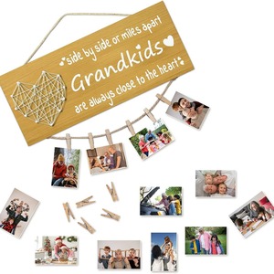 PineSolid creativo diseño <span class=keywords><strong>de</strong></span> bobinado decoración <span class=keywords><strong>de</strong></span> pared mesa superior pantalla transfronteriza amor memoria Mesa bobinado marco <span class=keywords><strong>de</strong></span> fotos <span class=keywords><strong>de</strong></span> <span class=keywords><strong>madera</strong></span> - Product Image 5
