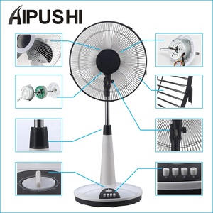 พัดลมไฟฟ้าคู่3 5ใบมีดสำหรับตุรกีเยเมน Africe ประสิทธิภาพสูง Solar DC12v 220V AC/DC 16นิ้ว18นิ้ว Stand Up <span class=keywords><strong>Table</strong></span> Fan - Product Image 5