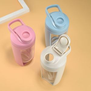 Vaso Mezclador Creativo de Doble Capa con Asa, Diseño Moderno, Gran Capacidad, Portátil, para Deportes y Fitness, para Mezclar Proteínas en Polvo - Product Image 3