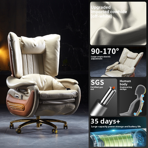 Genuine <b>Leather</b> <b>Chair</b> <b>Reclining</b> Ergonomic Comfortable Sliding Long-time Sitting Home Nap Office E-sports YKL-A-953 Ergonomic Des - Product Image 6