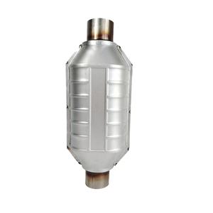 Konverter katalis Universal Oval, <span class=keywords><strong>2</strong></span> "/<span class=keywords><strong>2</strong></span>.25" /<span class=keywords><strong>2</strong></span>.5 "Inlet/Outlet baja tahan karat (sesuai EPA) - Product Image 1