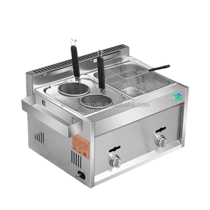 Friteuse à gaz commerciale - Équipement de friture robuste pour cuisine, restaurant, restauration - Product Image 4