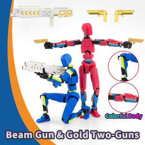Set di 5 Action Figure T13 <span class=keywords><strong>Titan</strong></span> di Falandi - Materiale PVC, Robot con Spada Laser Multicolore - Product Image 3