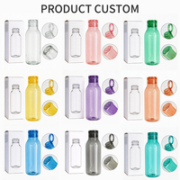 Bouteille d'eau sans BPA 400/550 ml avec sangle de transport, couvercle en Tritan, écologique, compatible lave-vaisselle, avec paille, pour adultes, hydratation saine