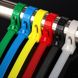 Trung quốc sản xuất mẫu miễn phí 100 cái gói UV bảo vệ màu đen Nylon 66 khả năng kháng cháy releasable tái sử dụng nhựa - Product Image 4