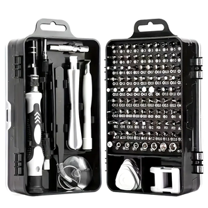 Ensemble d'outils de tournevis manuel 115 en 1, ensemble de tournevis de précision, ensemble d'outils de réparation électronique magnétique - Product Image 1