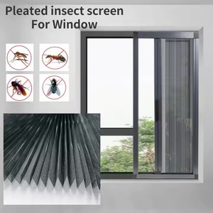Moustiquaire plissée respirante pour porte, anti-moustiques et anti-insectes, pour maison, cuisine et fenêtre de balcon - Product Image 1