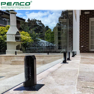 Tùy Chỉnh Không Khung Trang Trí Tempered Ban Công Thép Không Gỉ Gương Đánh Bóng Bơi Hồ Bơi Ngoài Trời Kính Hàng Rào - Product Image 3