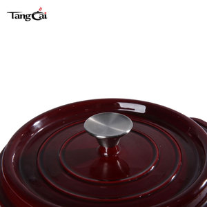 Casserole <span class=keywords><strong>en</strong></span> <span class=keywords><strong>fonte</strong></span> émaillée DTC Brands Supplier, grande taille 24 cm (5 QT), ronde, type Dutch Oven, compatible four jusqu'à 500°C °   Couleur Pantone prise <span class=keywords><strong>en</strong></span> charge - Product Image 6