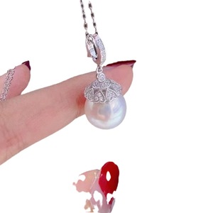 จี้เงินแท้ S925 สำหรับใส่ลูกปัด DIY ขนาด 10-13 มม. ทรงกลม สำหรับสร้อยคอหยก รุ่น 31025 - Product Image 5