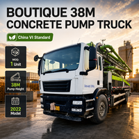 Camión Bomba de Concreto Usado de 38m, ZLJ5230THBKF, Año 2022, 310Hp de Potencia, Pintura Original, Camión Bomba de Concreto de Servicio Pesado en Venta