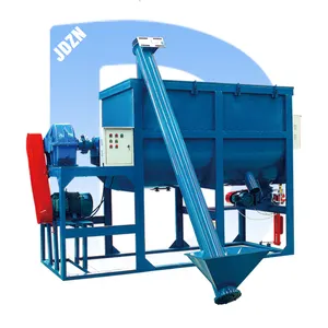 1-10T Simple Dry Powder Mortar Production Line Sand Cement Mixer Wall Putty Mixing Equipment Animal Feed Ribbon Mixer