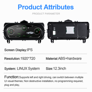แผงหน้าปัดดิจิตอล NaviHua ขนาด 12.3 นิ้ว IPS LCD มาตรวัดความเร็วแบบ Virtual Cockpit สำหรับรถยนต์ฮอนด้า แอคคอร์ด รุ่นที่ 10 ปี 2018-2021 - Product Image 6