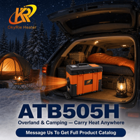 Artık Yüksek Sesli Pompa Tipi Dizel Hava Isıtıcısı Yok 5KW Hepsi Bir Arada Ultra Sessiz 12V 24V Kamyon Karavan için