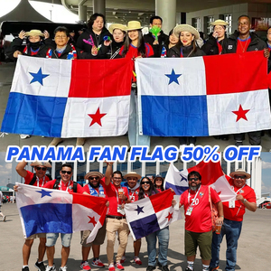 <strong>Panama</strong> <strong>Flag</strong> Custom for <strong>Flag</strong> 3*5ft Durable Polyester Shawl <strong>Flag</strong> for Football Match Outdoor Sports Events car cover - Product Image 2